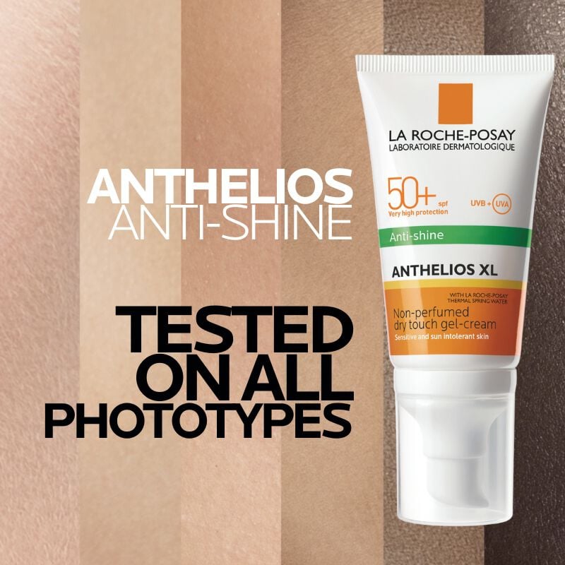 Anthelios XL Anti-Shine sunscreen is tested on all phototypes