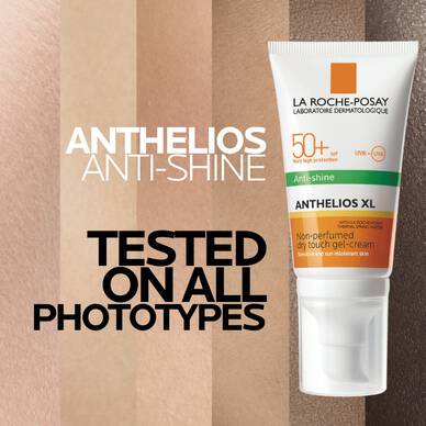 Anthelios XL Anti-Shine sunscreen is tested on all phototypes