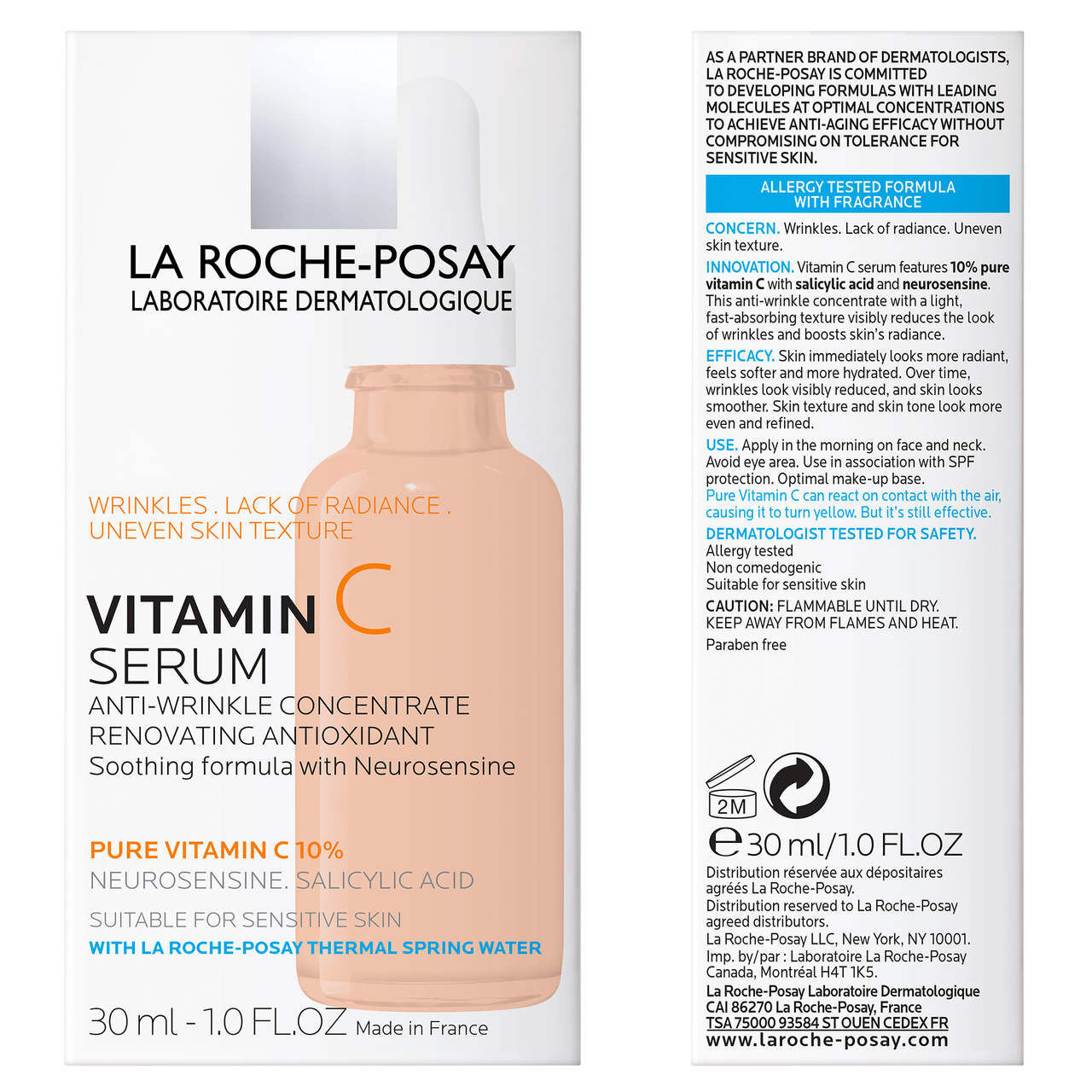 Pure Vitamin C 10 Brightening Face Serum La RochePosay Australia
