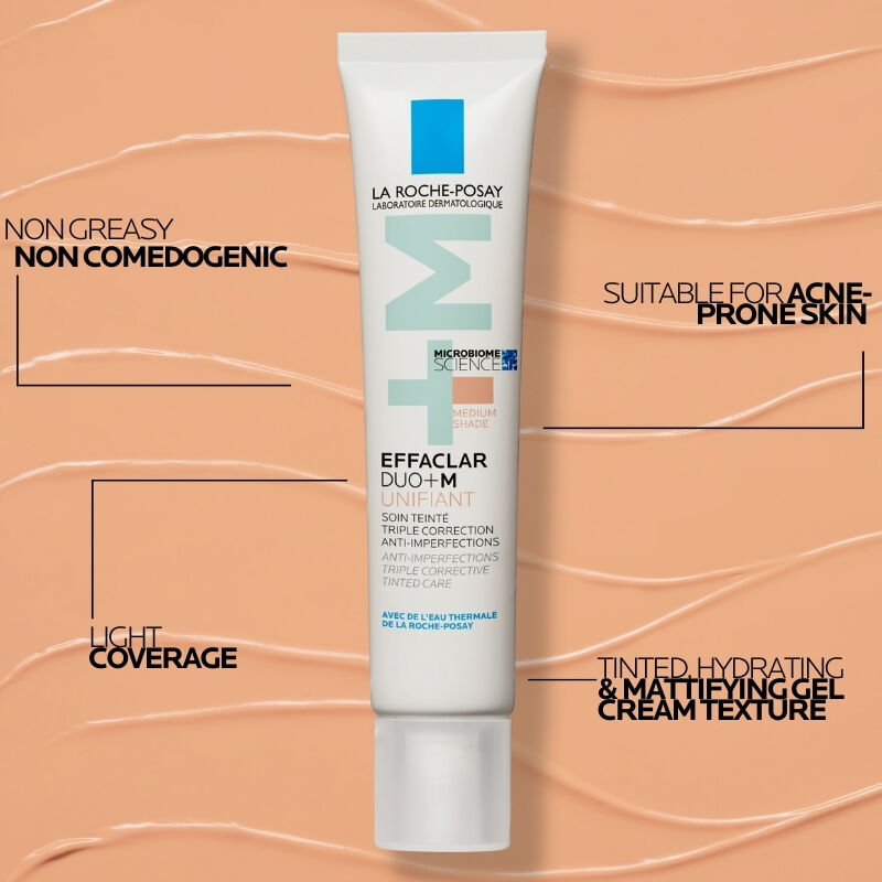 Effaclar Duo+M Unifiant Anti Imperfections Tinted Moisturiser - Features