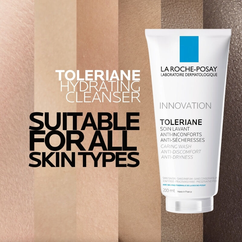 Toleriane Caring Wash Hydrating Cleanser suitable for all skin types