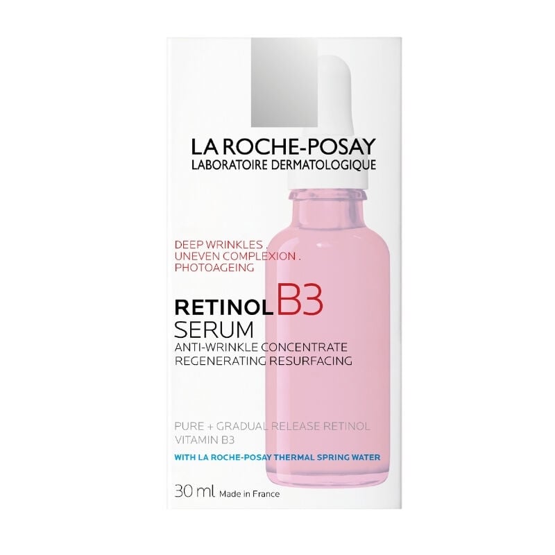 La Roche-Posay Retinol B3 Anti-Ageing Serum 30ml packaging - anti ageing serum for wrinkles and uneven tone.