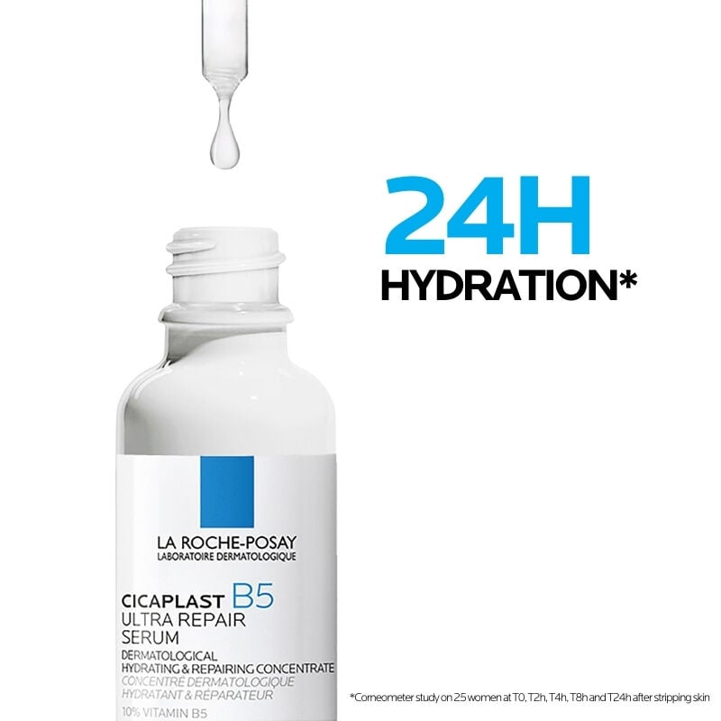 Cicaplast B5 Serum provides up to 24 hours of hydration