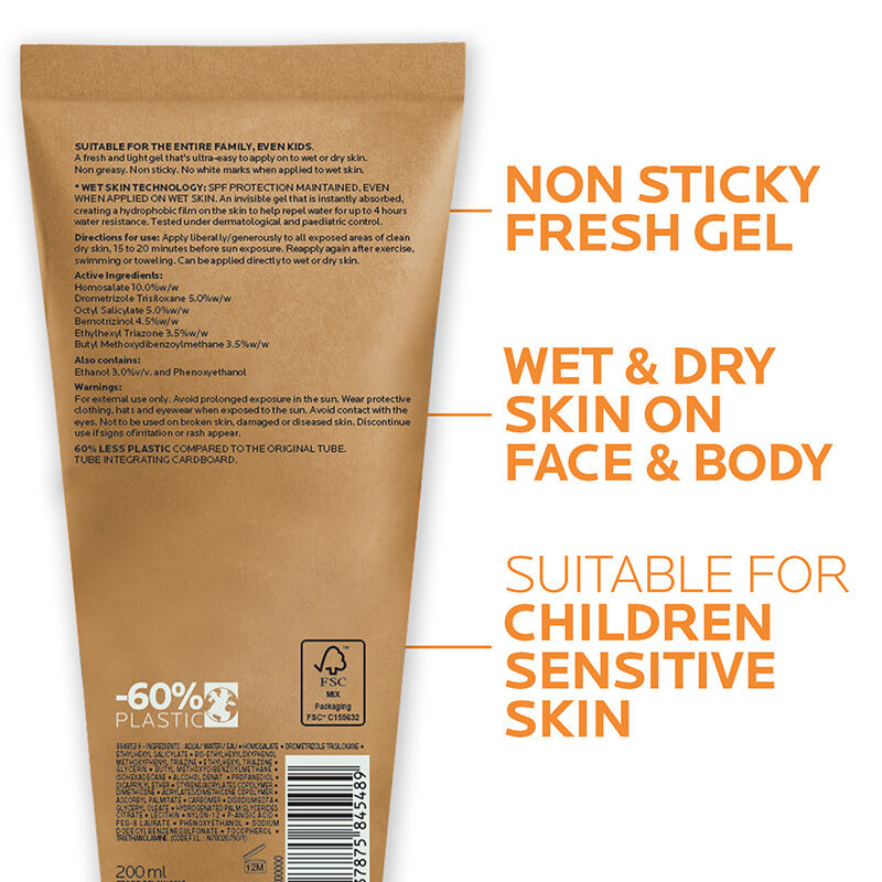 Anthelios Wet Skin Sunscreen SPF 50+