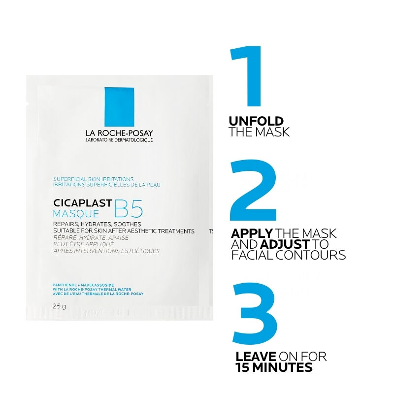 Cicaplast B5 Hydrating Sheet Mask 5 pack La RochePosay Australia