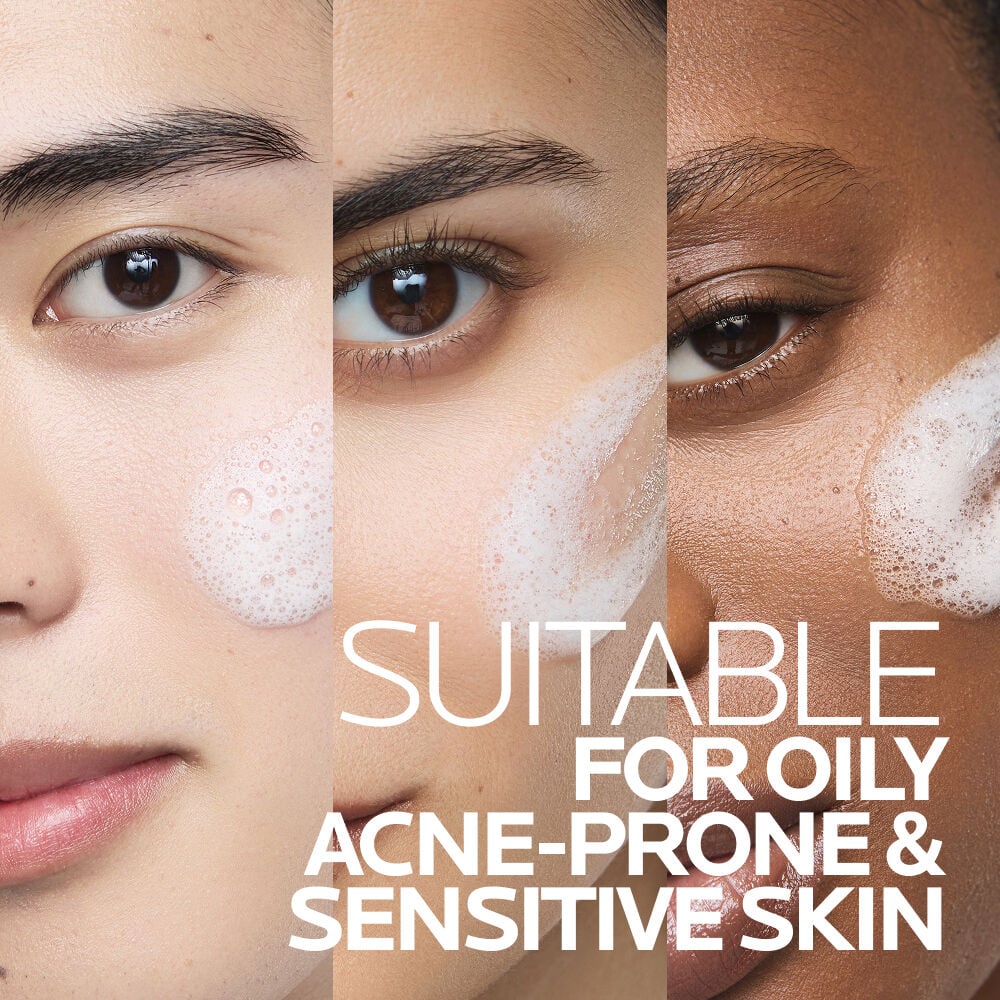 Effaclar foaming gel is recommended by dermatologists, suitable for sensitive skin and is non comedogenic