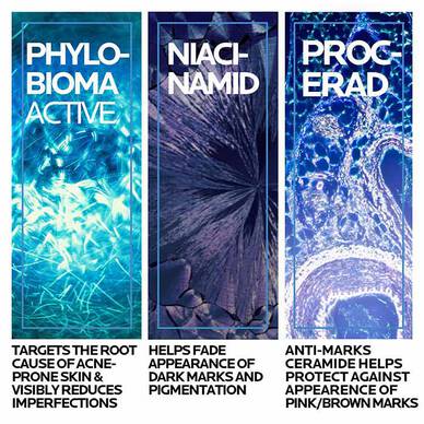 Effaclar Duo+M Anti Imperfections Moisturiser is formulated with Phylobioma, Niacinamide and Procerad