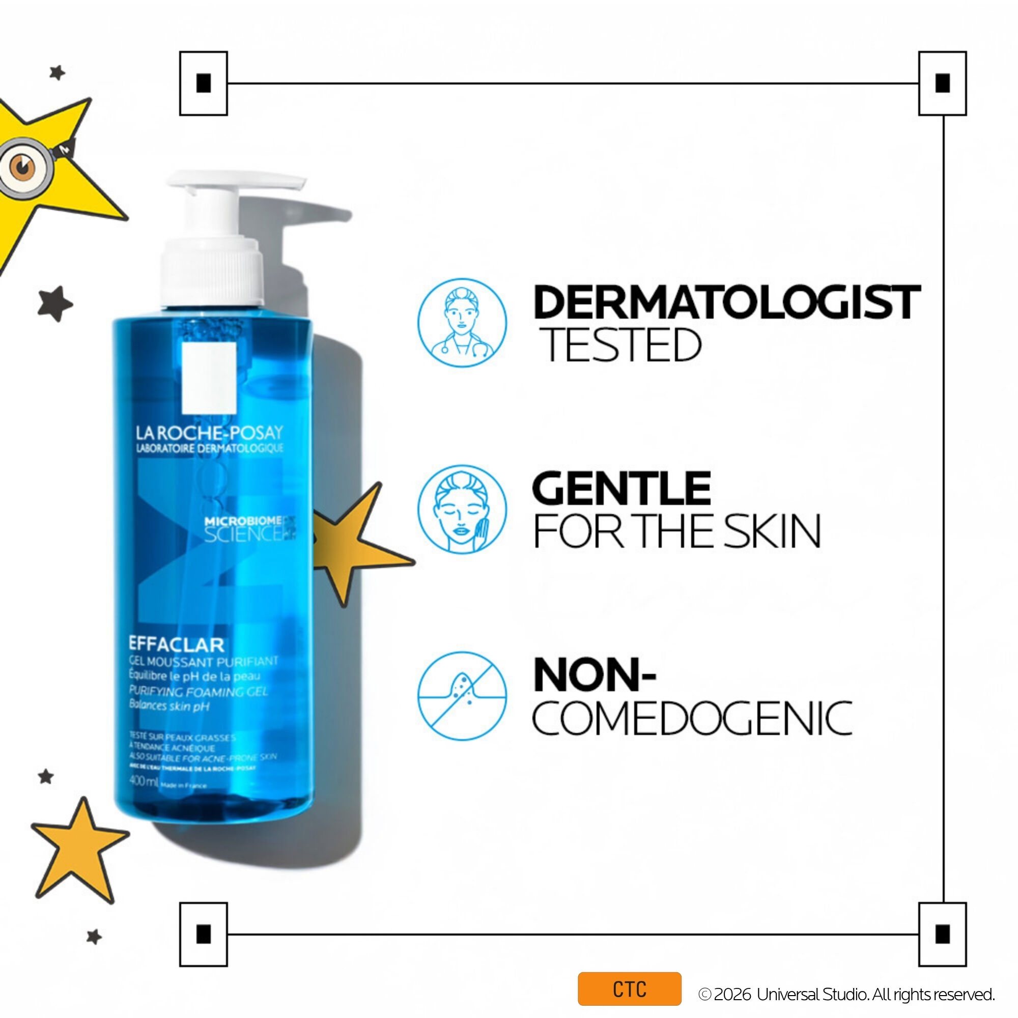 La Roche-Posay Effaclar cleanser suitable for oily, acne-prone and sensitive skin