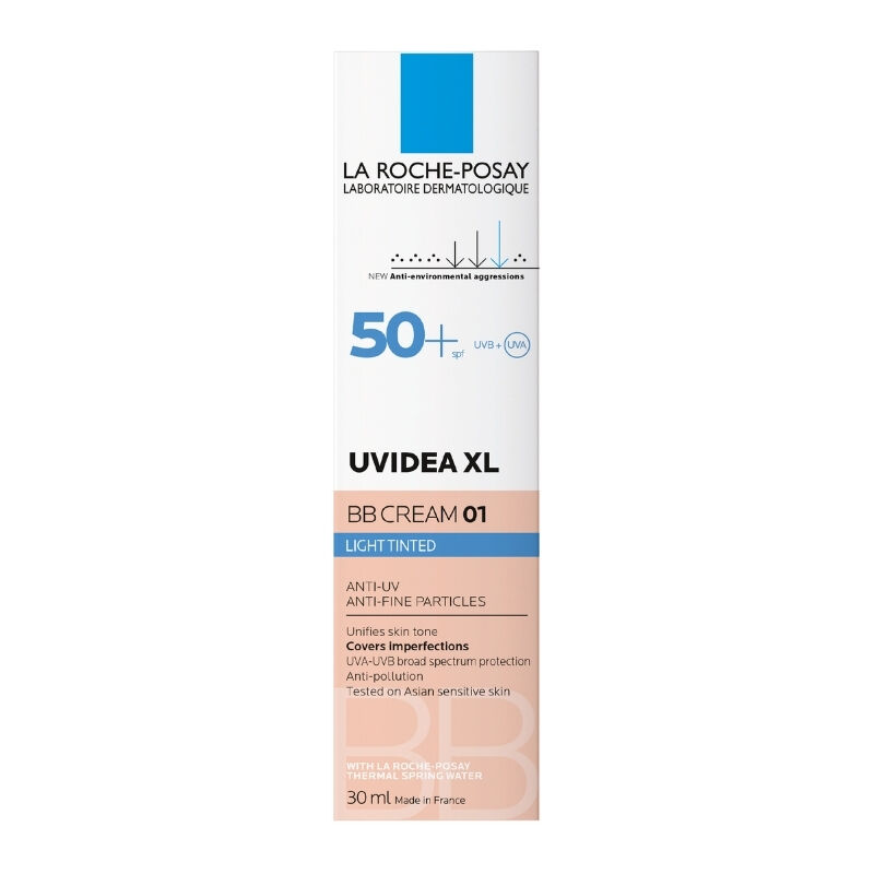 La Roche-Posay Uvidea XL BB Cream SPF 50+ Medium Tinted packaging 30ml anti-UV protection