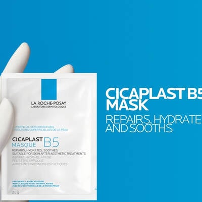 B5 facial sheet mask for moisture barrier repair