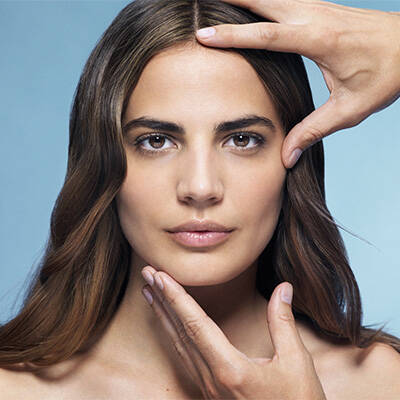 woman's face after using LHA